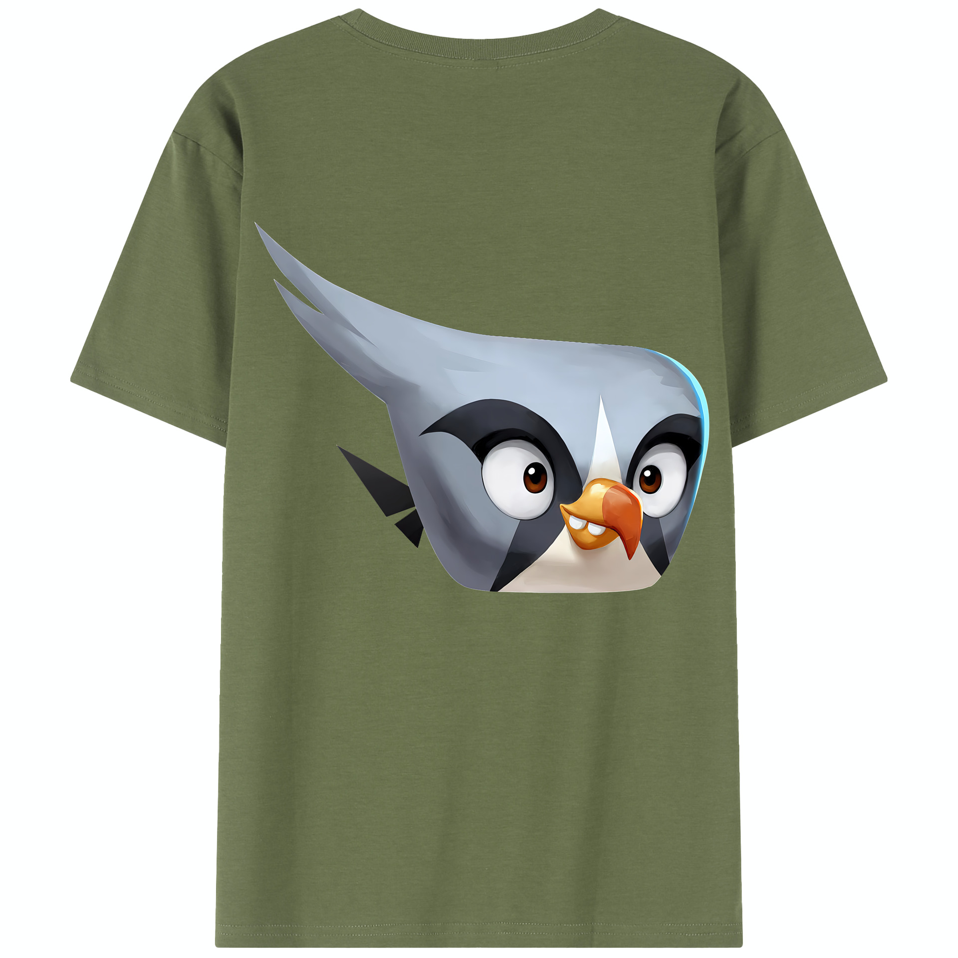 （画像用） Angry Birds アングリーバード 綿100％半袖Tシャツ（背面プリント）